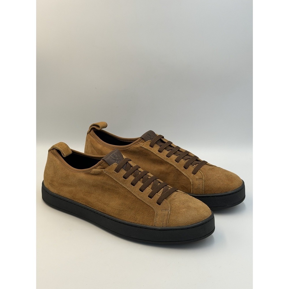 Martin Dingman Suede Leather Sneakers Men's 11.5M Tan Brown Casual Shoes